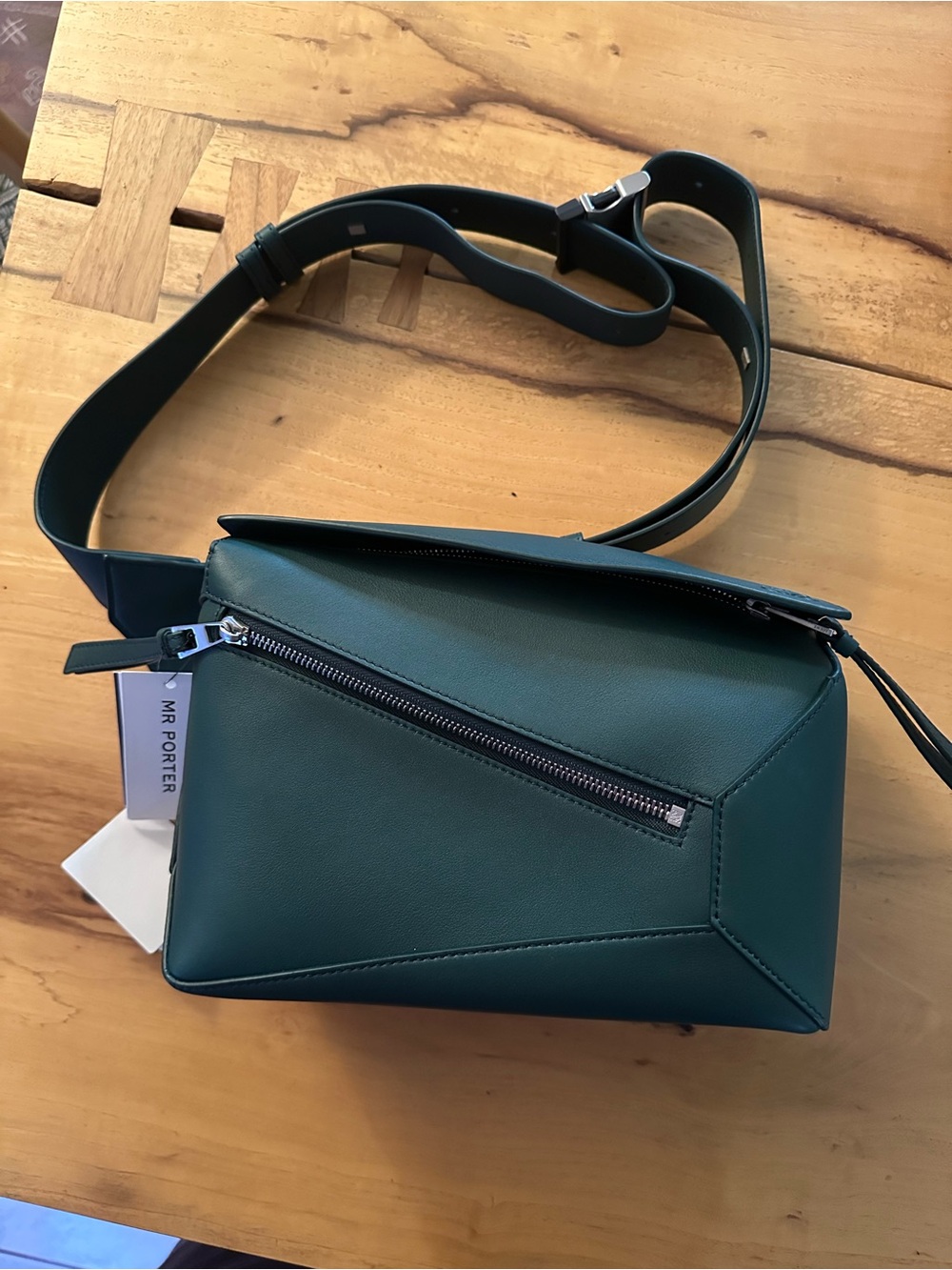 Loewe Dark Green Puzzle Belt Bag